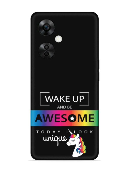 Inspirational Quote Unicorn Embossed Soft Silicone Case for Oneplus Nord Ce 3 Lite (5G) Zapvi