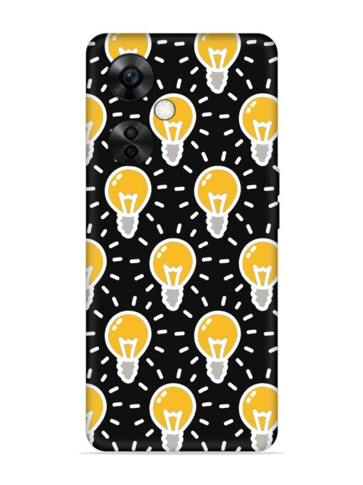 Light Bulb Seamless Embossed Soft Silicone Case for Oneplus Nord Ce 3 Lite (5G) Zapvi