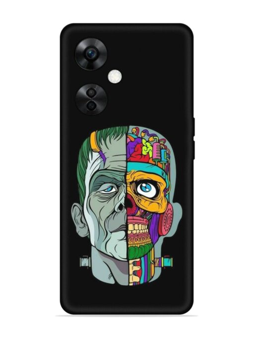 Men Vs Skull Embossed Soft Silicone Case for Oneplus Nord Ce 3 Lite (5G) Zapvi