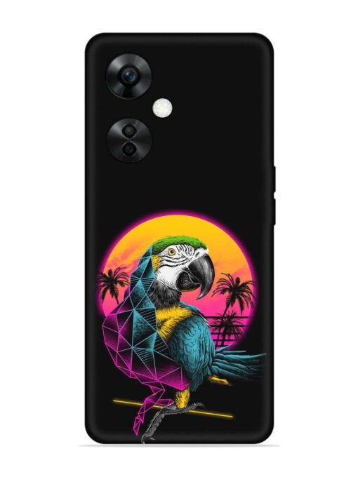 Rad Parrot Embossed Soft Silicone Case for Oneplus Nord Ce 3 Lite (5G) Zapvi