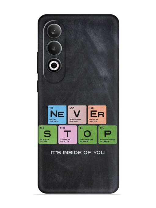 Never Stop It'S Inside Of You Embossed Soft Silicone Case for Oneplus Nord Ce 4 (5G) Zapvi