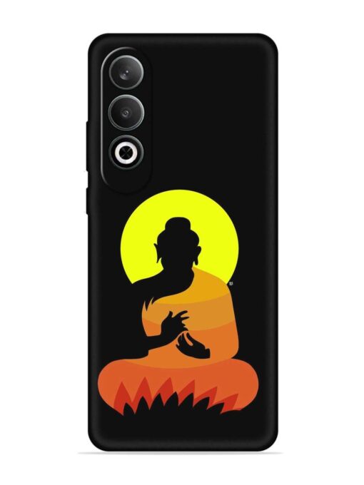 Buddha Art Black Embossed Soft Silicone Case for Oneplus Nord Ce 4 (5G) Zapvi