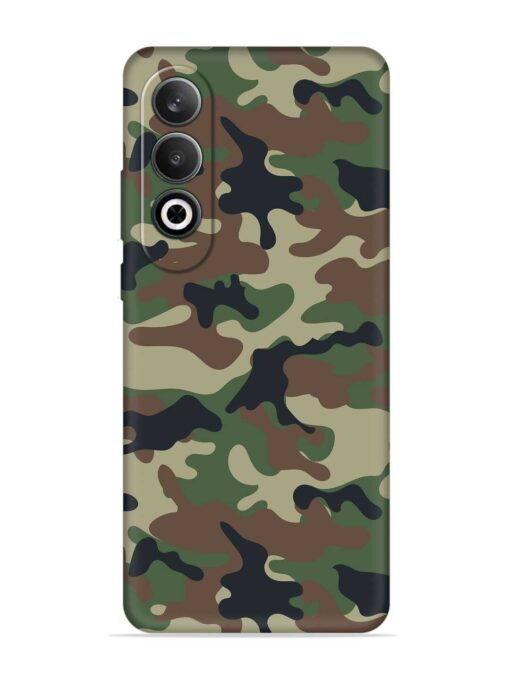 Army Military Camouflage Dark Green Embossed Soft Silicone Case for Oneplus Nord Ce 4 (5G) Zapvi