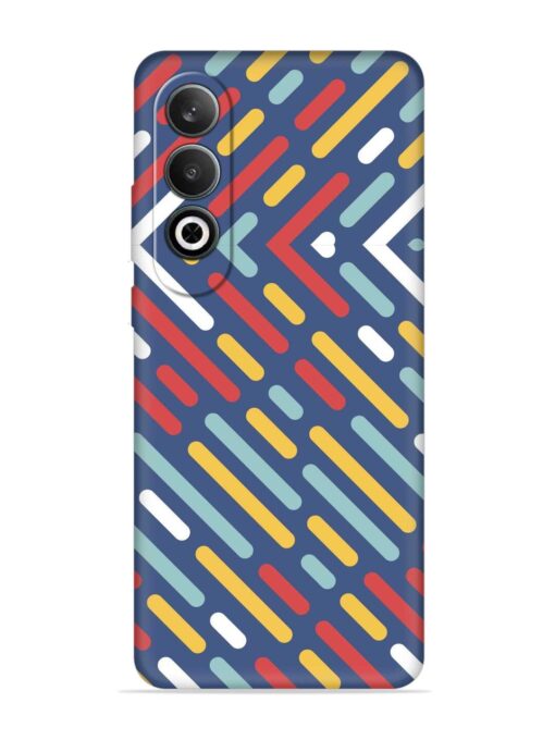 Colored Lines Embossed Soft Silicone Case for Oneplus Nord Ce 4 (5G) Zapvi