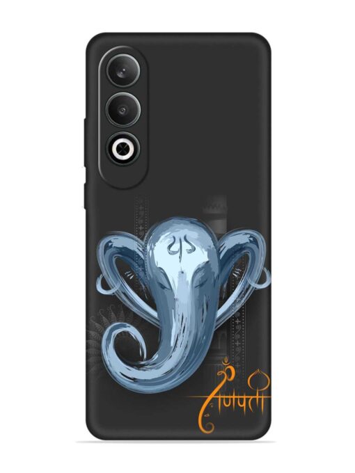 Illustration Lord Ganpati Embossed Soft Silicone Case for Oneplus Nord Ce 4 (5G) Zapvi