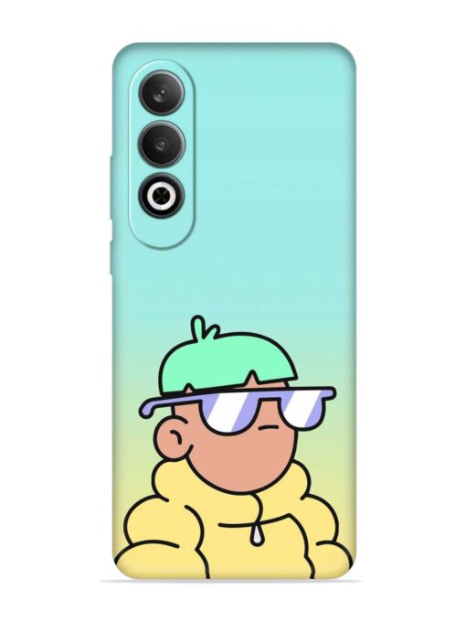 Doodles Cool Character Embossed Soft Silicone Case for Oneplus Nord Ce 4 (5G) Zapvi