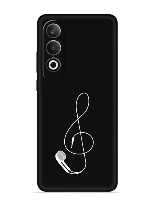 Music Earphone Vector Embossed Soft Silicone Case for Oneplus Nord Ce 4 (5G) Zapvi