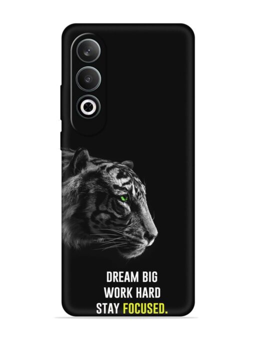 Dream Big Work Hard Embossed Soft Silicone Case for Oneplus Nord Ce 4 (5G) Zapvi