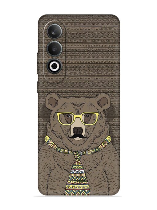 Grizzly Bear Embossed Soft Silicone Case for Oneplus Nord Ce 4 (5G) Zapvi