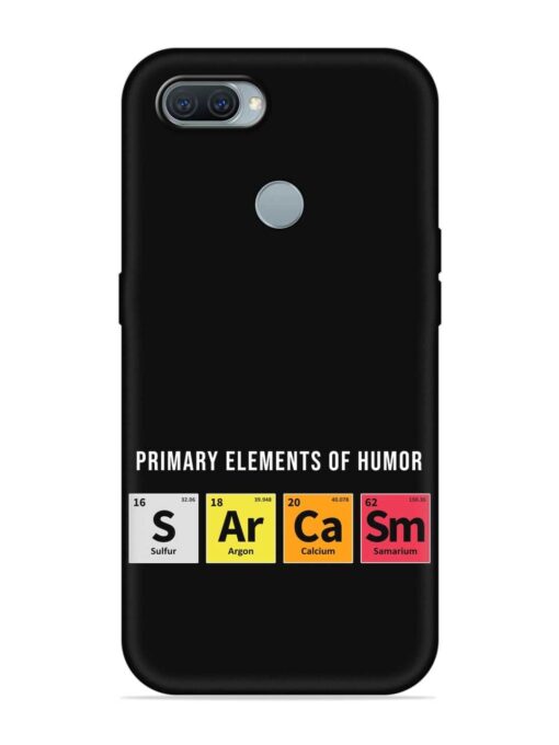 Primary Elements Humor Embossed Soft Silicone Case for Oppo A12 Zapvi