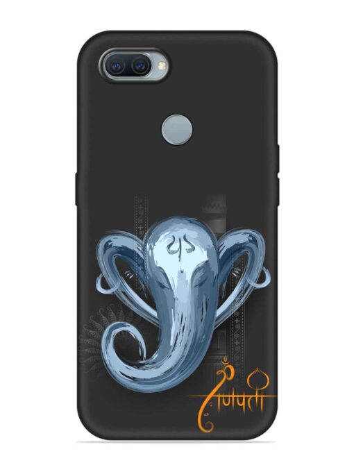 Illustration Lord Ganpati Embossed Soft Silicone Case for Oppo A12 Zapvi