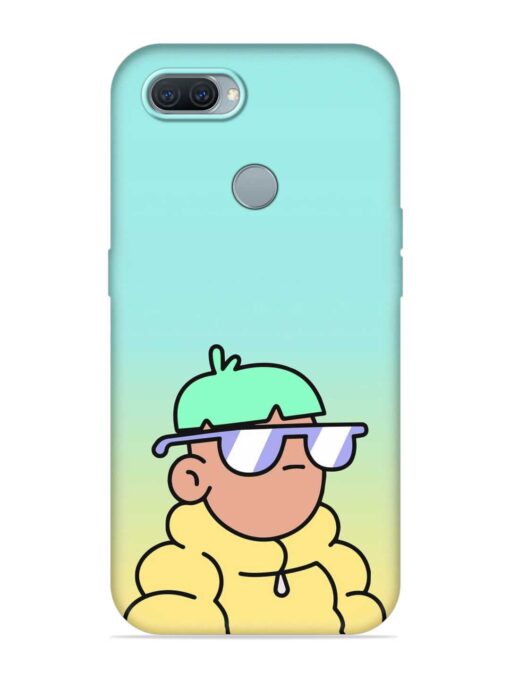 Doodles Cool Character Embossed Soft Silicone Case for Oppo A12 Zapvi