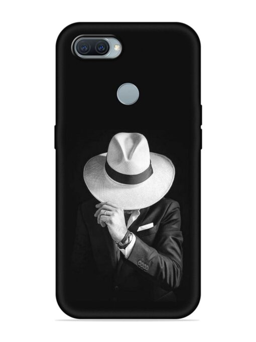 Men Under Hat Embossed Soft Silicone Case for Oppo A12 Zapvi