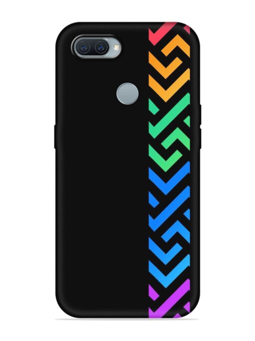 Colorshape Stripes Embossed Soft Silicone Case for Oppo A12 Zapvi