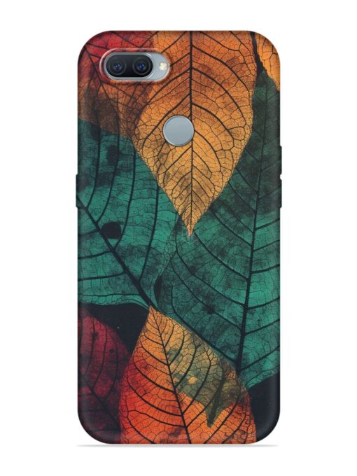 Leaves Artwork Embossed Soft Silicone Case for Oppo A12 Zapvi