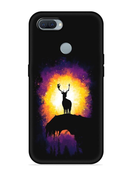 Elk Animal Art Embossed Soft Silicone Case for Oppo A12 Zapvi