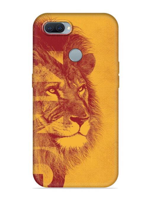 Gold Lion Crown Art Embossed Soft Silicone Case for Oppo A12 Zapvi