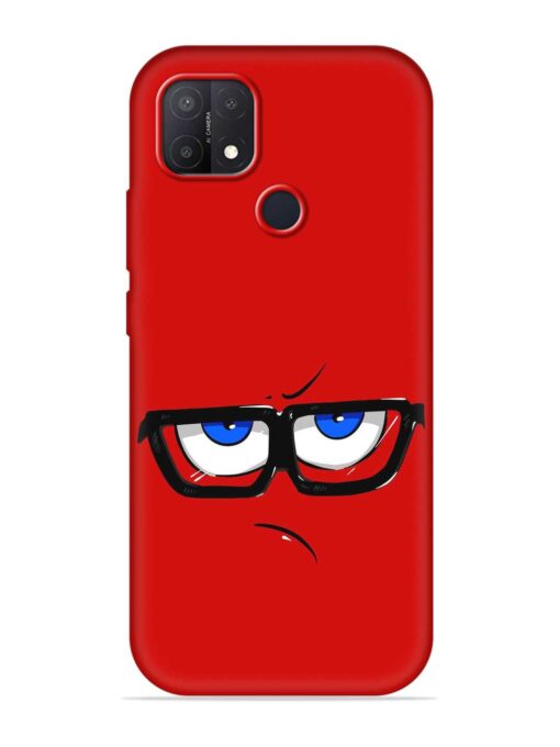 Rad Angry Face Embossed Soft Silicone Case for Oppo A15S Zapvi