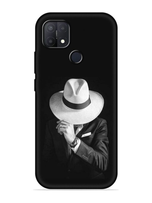 Men Under Hat Embossed Soft Silicone Case for Oppo A15S Zapvi