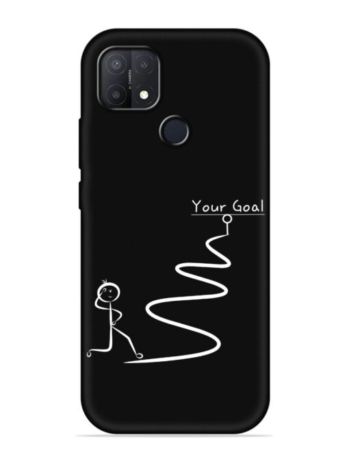 Your Goal Embossed Soft Silicone Case for Oppo A15S Zapvi