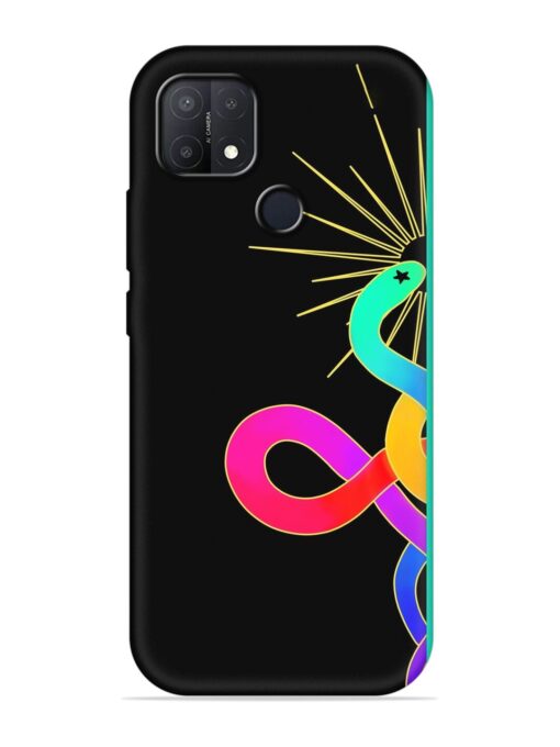 Art Geometric Abstraction Embossed Soft Silicone Case for Oppo A15S Zapvi