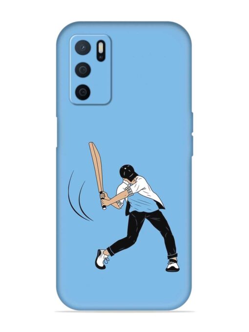 Cricket Gully Boy Embossed Soft Silicone Case for Oppo A16 Zapvi