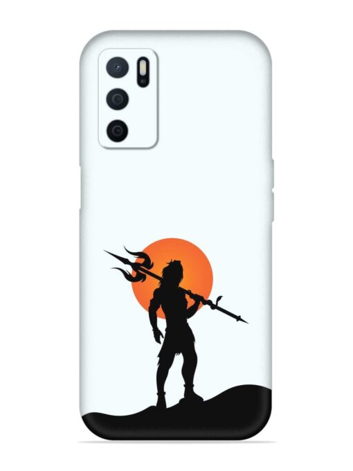 Lord Mahadev Trendy Embossed Soft Silicone Case for Oppo A16 Zapvi