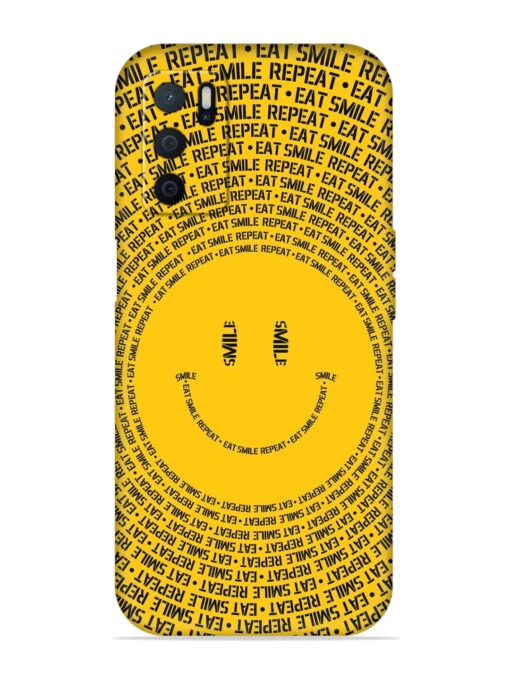 Smiley Embossed Soft Silicone Case for Oppo A16 Zapvi