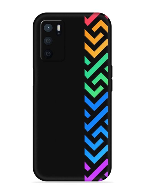 Colorshape Stripes Embossed Soft Silicone Case for Oppo A16 Zapvi