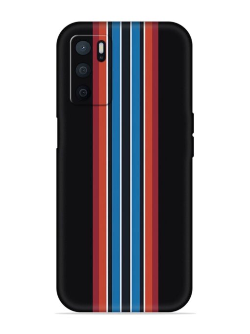 Vertical Strips Embossed Soft Silicone Case for Oppo A16 Zapvi