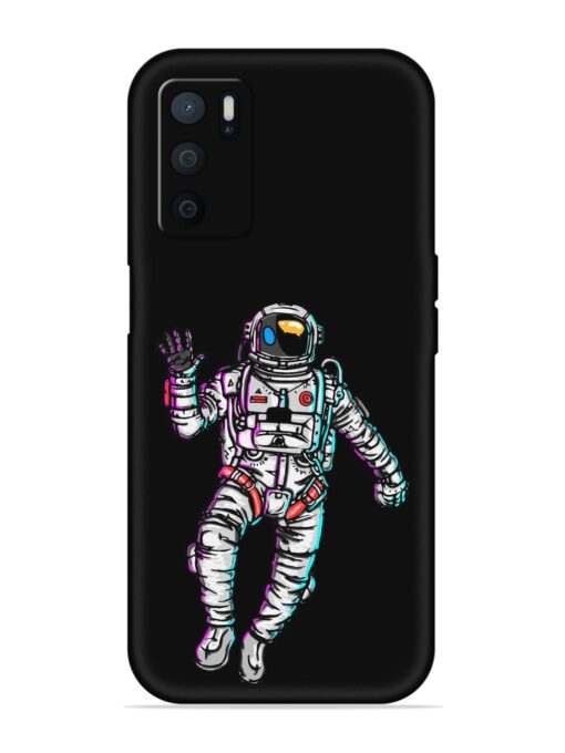 Spaceman Embossed Soft Silicone Case for Oppo A16 Zapvi