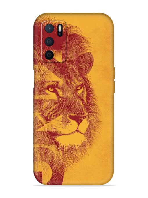 Gold Lion Crown Art Embossed Soft Silicone Case for Oppo A16 Zapvi