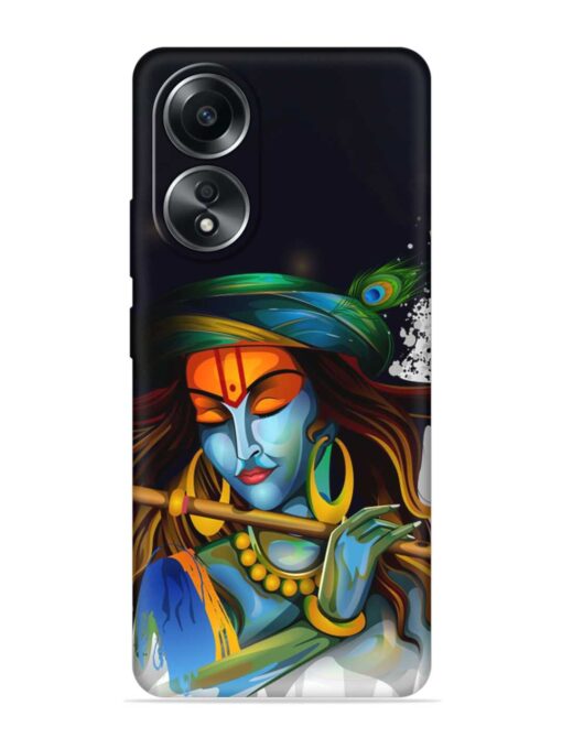 Krishna Art Embossed Soft Silicone Case for Oppo A58 Zapvi