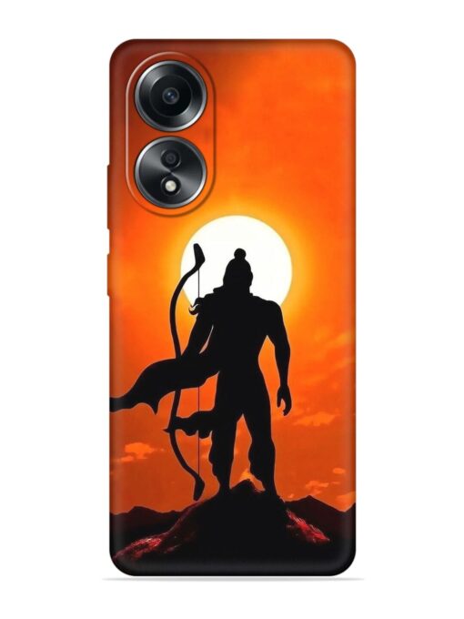 Shree Ram Embossed Soft Silicone Case for Oppo A58 Zapvi