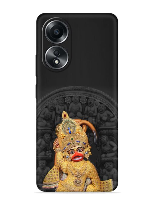 Indian Gold Hanuman Embossed Soft Silicone Case for Oppo A58 Zapvi