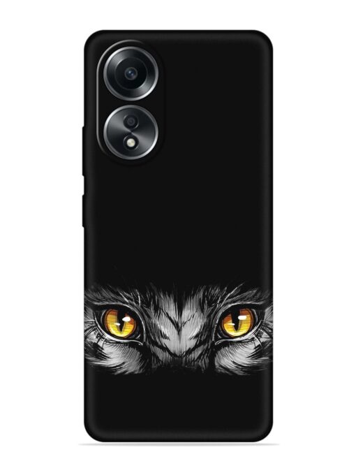 Scary Eye Embossed Soft Silicone Case for Oppo A58 Zapvi