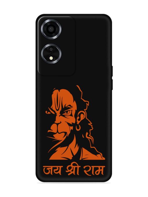 Angry Hanuman Embossed Soft Silicone Case for Oppo A59 (5G) Zapvi