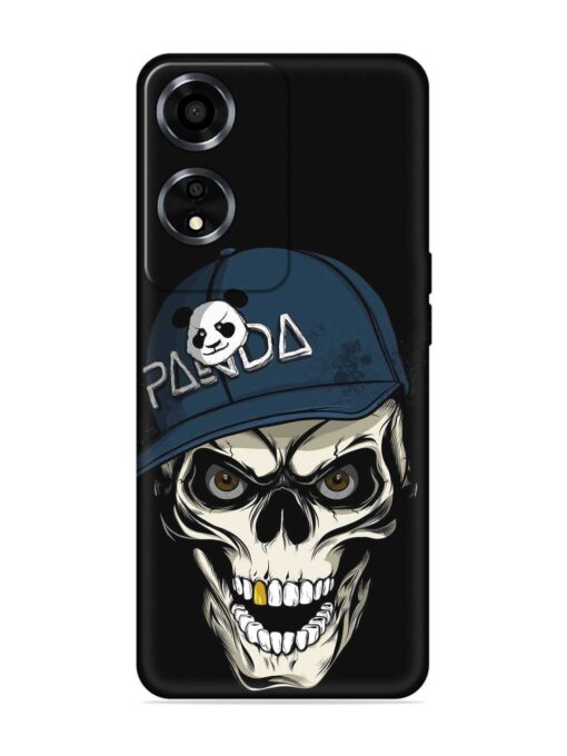 Panda Skull Embossed Soft Silicone Case for Oppo A59 (5G) Zapvi