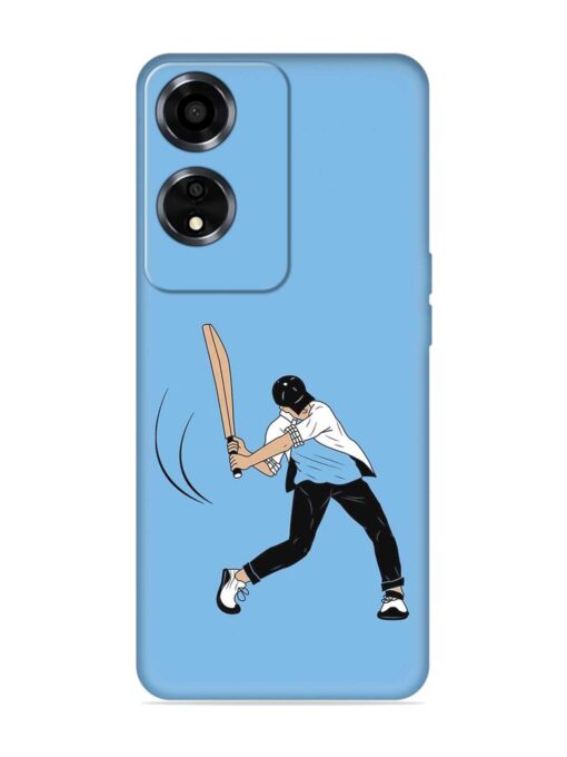 Cricket Gully Boy Embossed Soft Silicone Case for Oppo A59 (5G) Zapvi