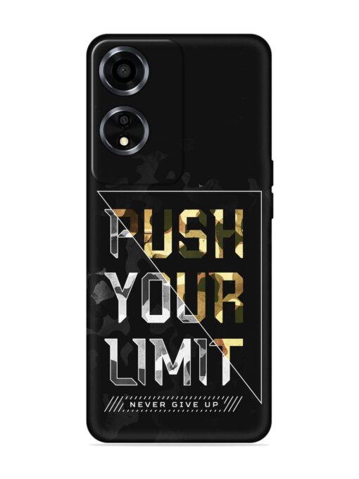 Push Your Limits Embossed Soft Silicone Case for Oppo A59 (5G) Zapvi