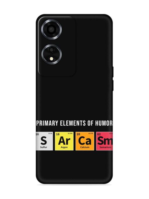 Primary Elements Humor Embossed Soft Silicone Case for Oppo A59 (5G) Zapvi