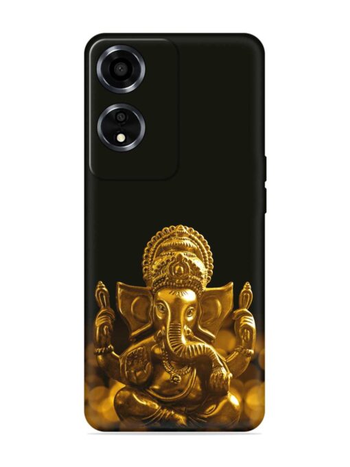 Lord Ganesha Indian Festival Embossed Soft Silicone Case for Oppo A59 (5G) Zapvi