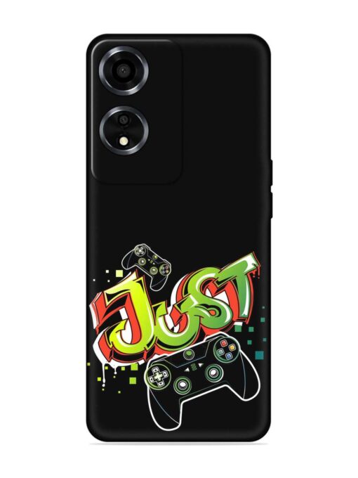 Graffiti Gamepad Illustration Embossed Soft Silicone Case for Oppo A59 (5G) Zapvi