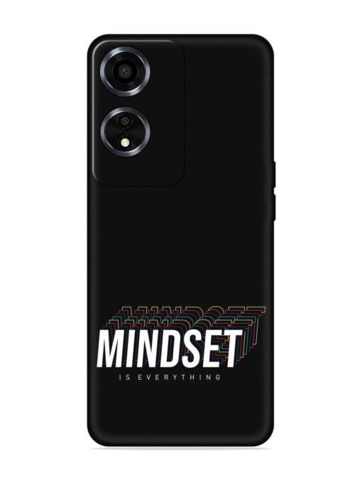 Mindset Everything Slogan Embossed Soft Silicone Case for Oppo A59 (5G) Zapvi