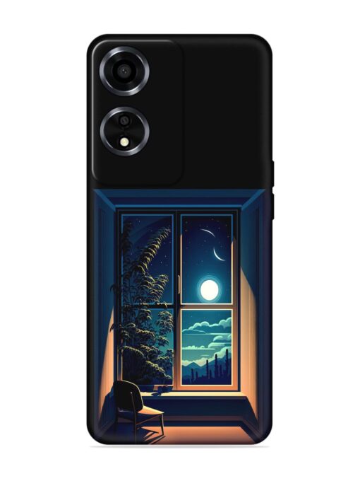 Night View At Window Embossed Soft Silicone Case for Oppo A59 (5G) Zapvi