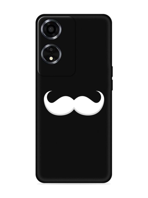 Mustache Vector Embossed Soft Silicone Case for Oppo A59 (5G) Zapvi