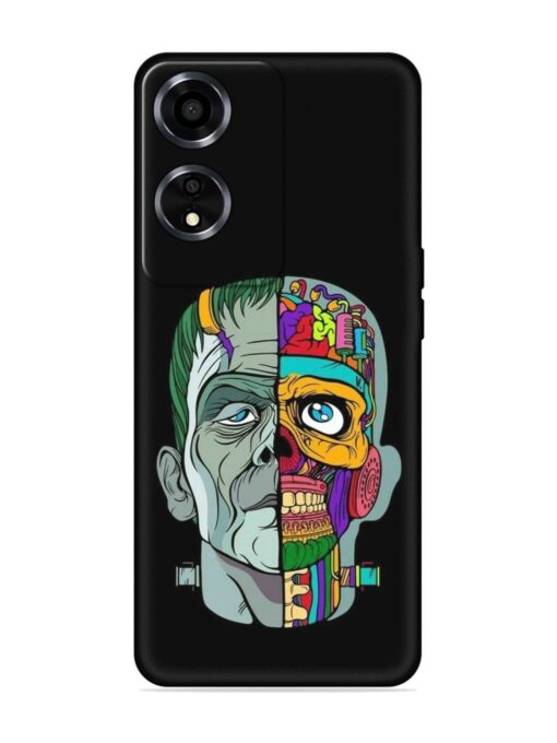 Men Vs Skull Embossed Soft Silicone Case for Oppo A59 (5G) Zapvi