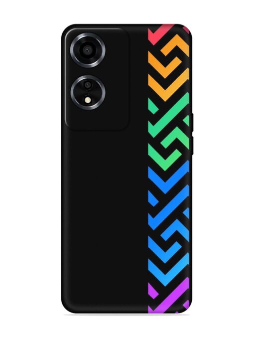 Colorshape Stripes Embossed Soft Silicone Case for Oppo A59 (5G) Zapvi