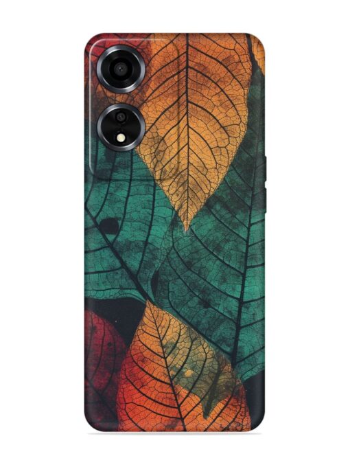 Leaves Artwork Embossed Soft Silicone Case for Oppo A59 (5G) Zapvi