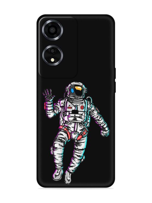 Spaceman Embossed Soft Silicone Case for Oppo A59 (5G) Zapvi